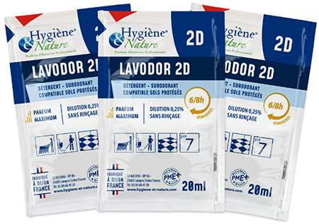 NETFLORE LAVODOR 2D DOSE DETERGENT SURODO AGRUMES 20ml x 250