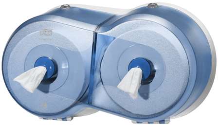 DISTRIBUTEUR PAPIER TOILETTE SMARTONE MINI DOUBLE BLEU 'T9'