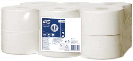 TORK PAPIER TOILETTE 'T2' MINI JUMBO ADVANCED 2F EU 170m x12