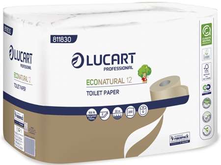 ECO NATURAL PAPIER TOILETTE BEIGE 2F ECO EU 200cp x 96rlx