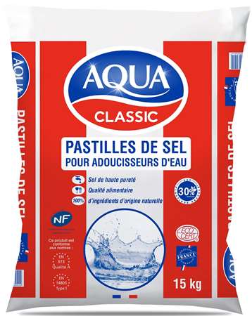 SEL ADOUCISSEUR AQUA CLASSIC EN PASTILLES ECOCERT 15kg