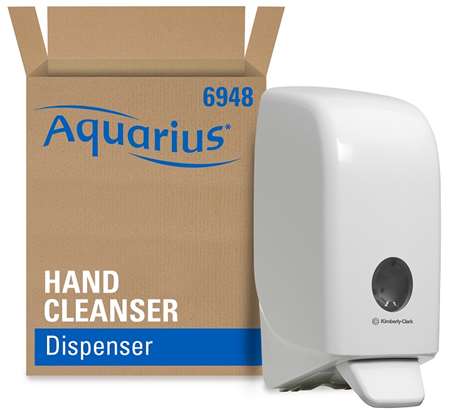 DISTRIBUTEUR SAVON ABS BLANC A CARTOUCHE AQUARIUS 1L