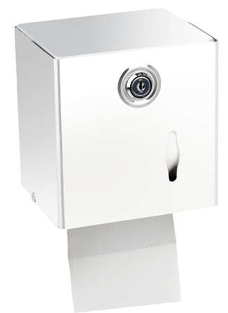 DISTRIBUTEUR PAPIER TOILETTE METAL PQ ou RLX BLANC